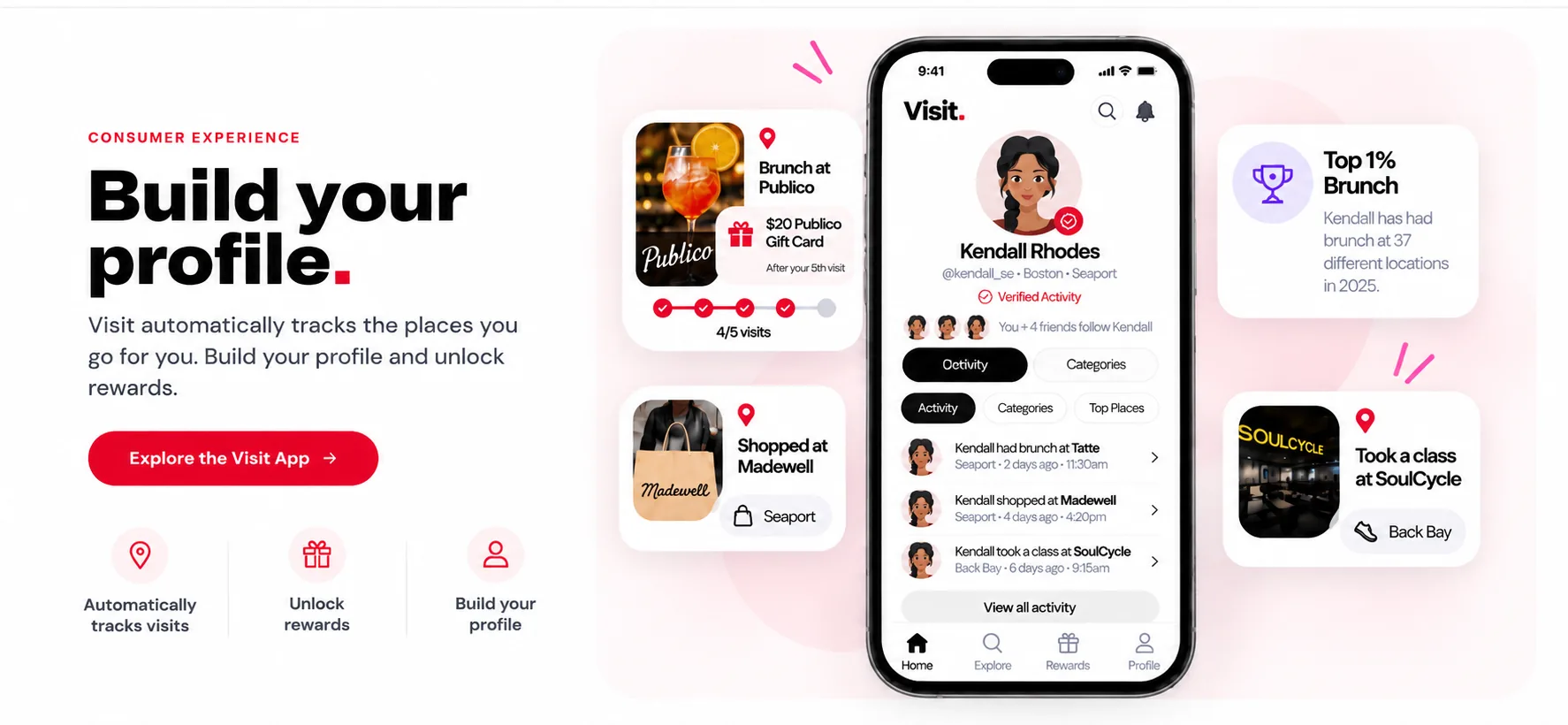 Build your Visit profile and unlock rewards